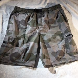 Roundtree & Yorke Camo Swim Trunks